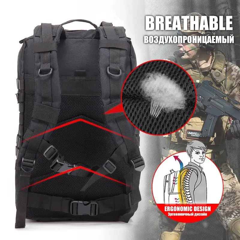 Molle Backpack 45L Capacity