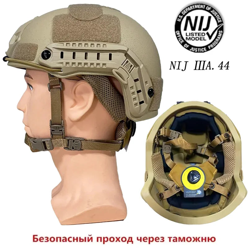Kevlar-Reinforced IIIA Ballistic Helmet