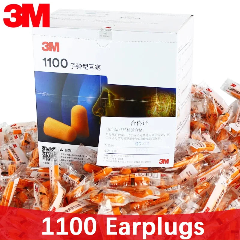 3M Noise-Reduction Earplugs with Storage Boxes
