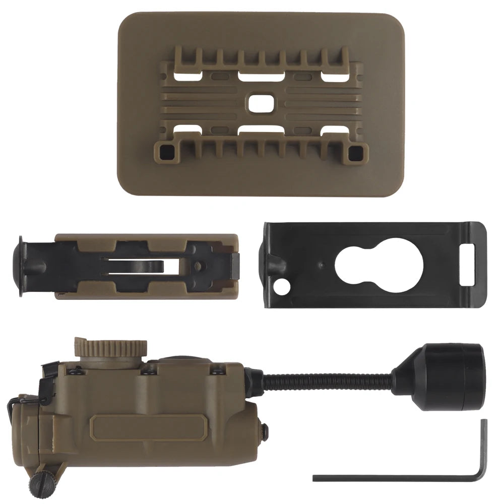 Sidewinder Helmet Lamp Tactical Strobe Light Red/Green/Blue/White/IR Head IFF Light Hunting Fishing Auxiliary LED Flashlight