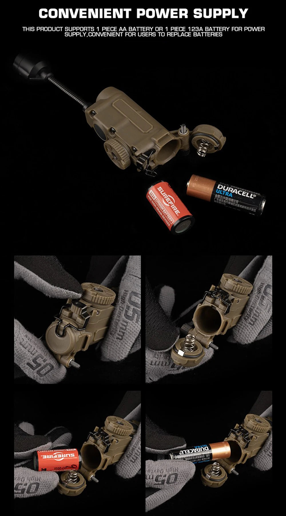 Sidewinder Low VisibilityTactical Helmet Lamp