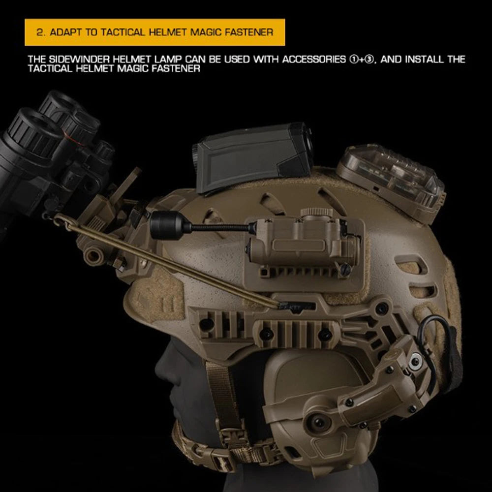 Sidewinder Low VisibilityTactical Helmet Lamp