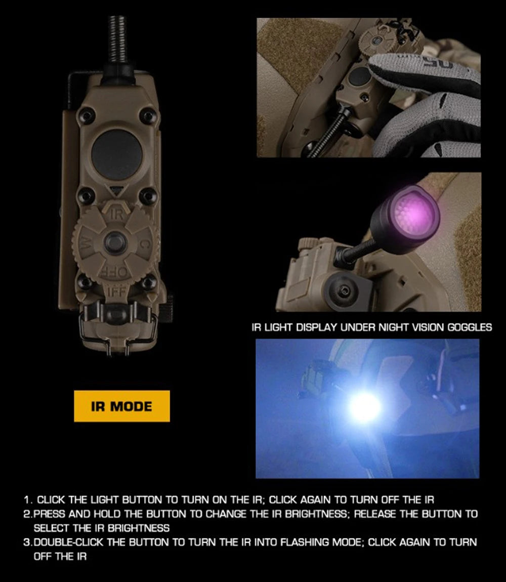 Sidewinder Low VisibilityTactical Helmet Lamp